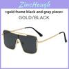 Punk Metal Hexagon Sunglasses With Pink Lenses Uv400 For Summer Beach Party