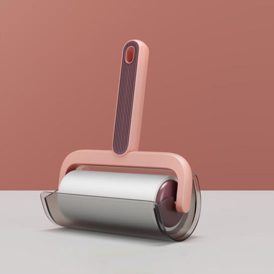 Lint Roller Pet Hair Ergonomic Handle Lint Roller with Protective Cover Replaceable Rolls