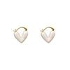 Dropwise Glazed Heart-shaped Earrings Exquisite Versatile Alloy Earrings Ear Studs Women Jewelry Accessories