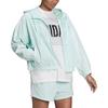 adidas Women's Essentials Repeat Logo Loose Fit Windbreaker Green HC9158