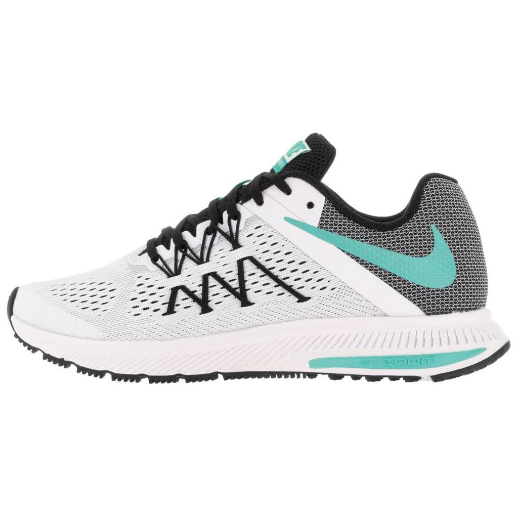 Nike Zoom Winflo 3 Comfortable Versatile Non-Slip Durable Breathable Low-Top Running Shoes Women sneaker White Gray 831562-101