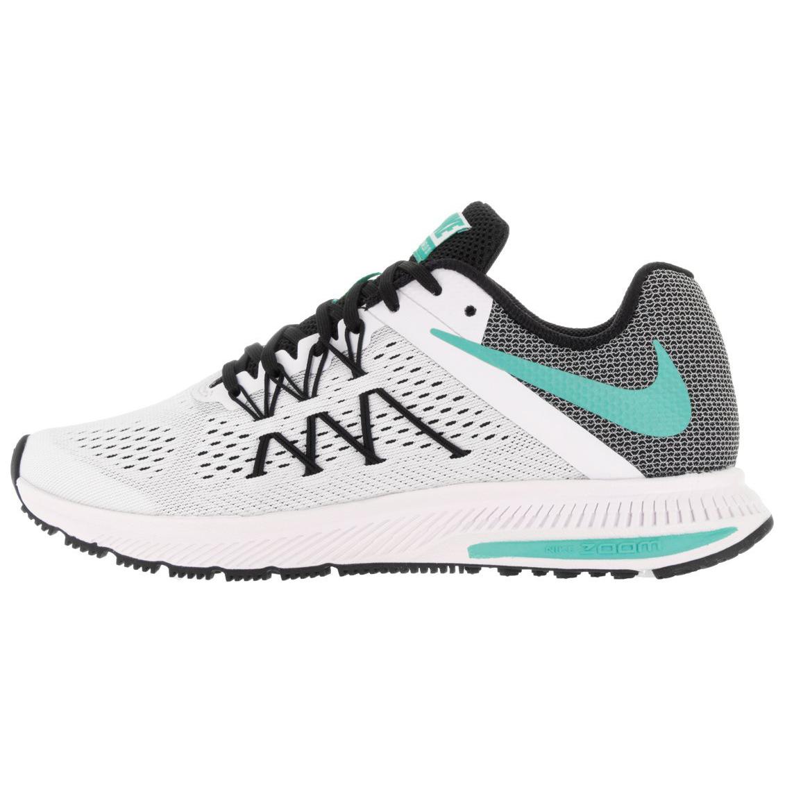 

Nike Zoom Winflo 3 Comfortable Versatile Non-Slip Durable Breathable Low-Top Running Shoes Women sneaker White Gray 831562-101 39