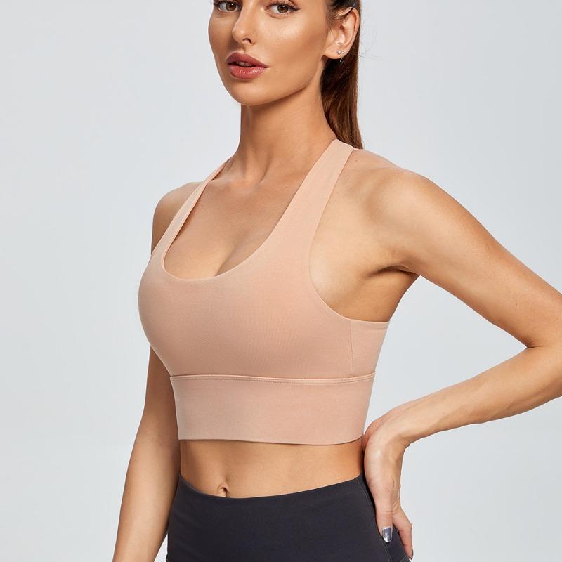 Women S Plus Size High Impact Sports Bra Cross Back Shockproof Yoga Running Vest