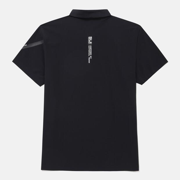 DESCENTE Swiss Triathlon Polo Short Sleeve T-Shirt Black Sr221Ips53