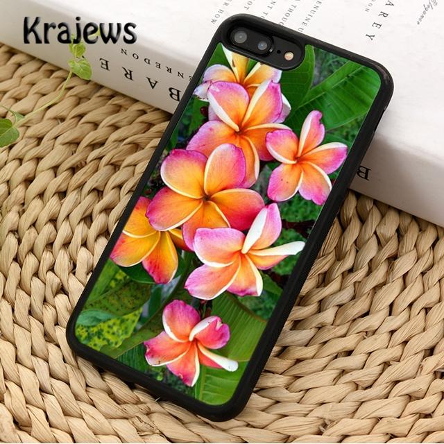 Krajews Frangipani Tropical Flowers For iPhone 17 Air 16 Phone Case Cover 15 14 plus 12 13 pro max coque Fundas