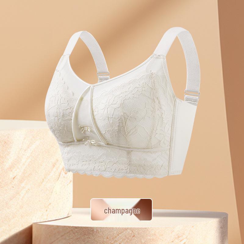 Plus Size Full Coverage Push-Up Bra: Anti-Sagging, Adjustable, Side Support for Large Busts