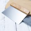 Stainless Steel Dough Scraper and Portioning Tool with Wooden Handle