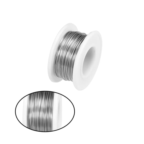uxcell Nichrome Resistance Wire, Silver Tone, 0.5mm, 24AWG, 20m Length