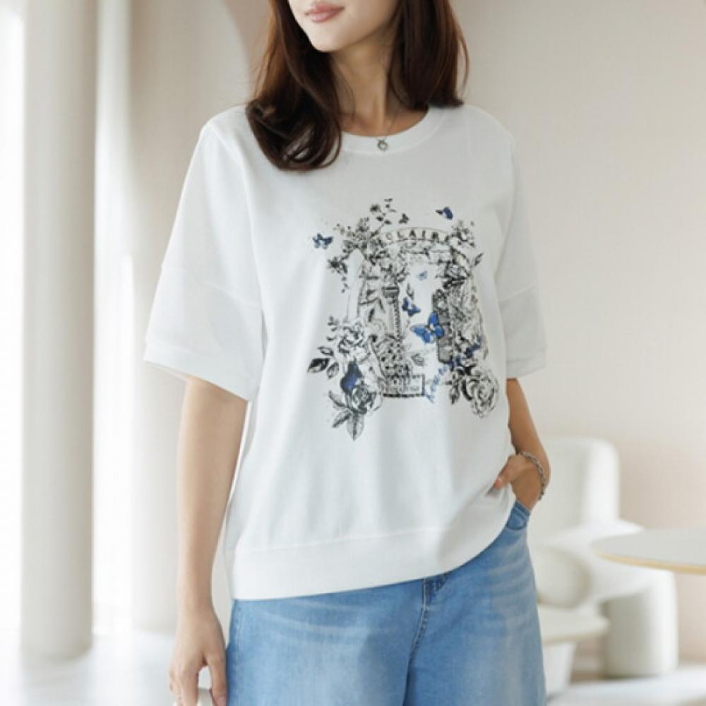 Dedra Melion PrinTing T shirT Tbe3321