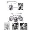 DIY Photo Glamour Lace Oval Bridal Pendant Memorial Angel Photo Party Ornaments