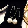Punk Earring Personality Temperament Wild Simple Pearl Long Ladies Earrings Sales Earrings