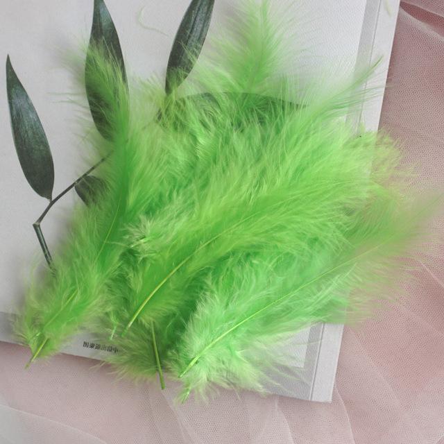 

Перья индейки 10-15 см, перья турецкого марабу для карнавала, Хэллоуина, Рождества, сделай сам, ремесленный декор, головной убор с перьями 10-15cm 50pcs