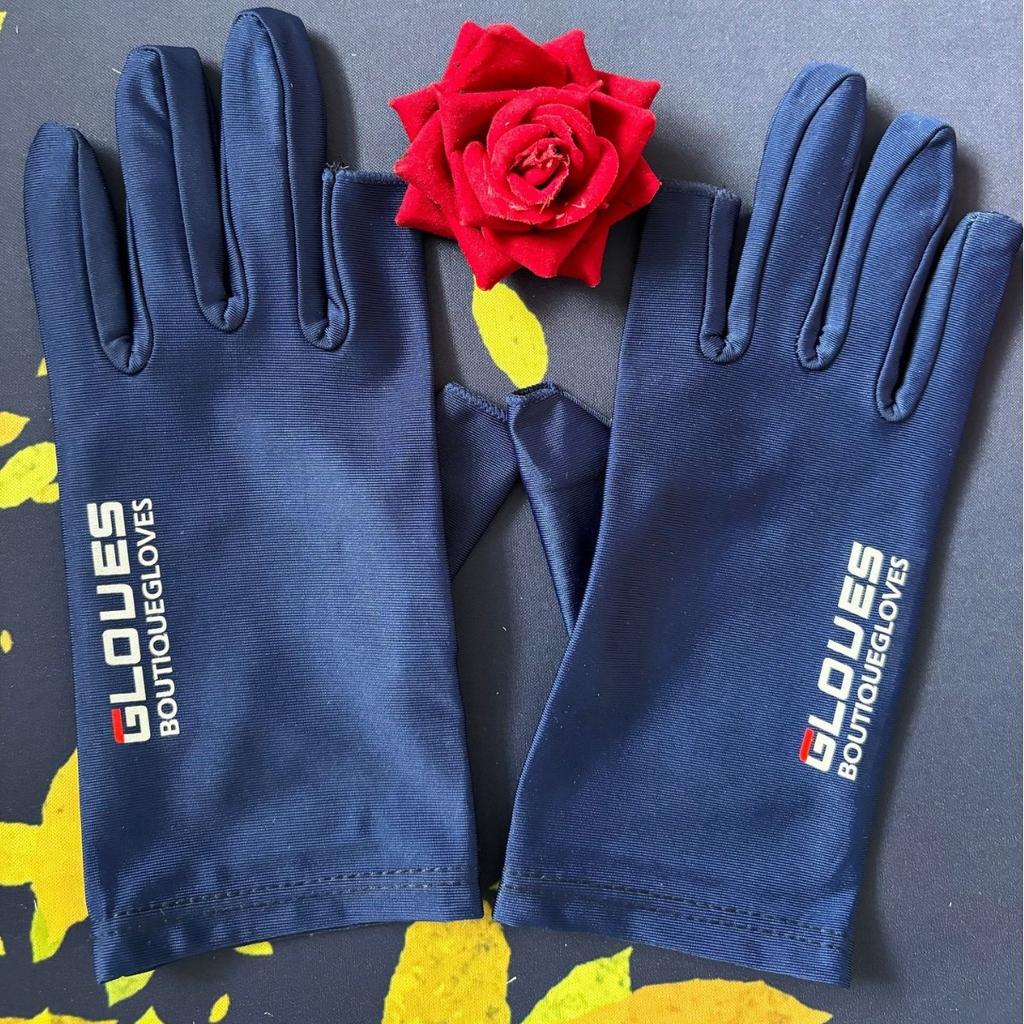 Men's and Women's Sunscreen, Driving, Fishing, Riding, Ice Silk Dew Finger High Elastic Gloves
