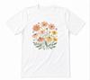 Boho Wildflower Nature Flower Nature Lover Unisex Tee White T-shirt