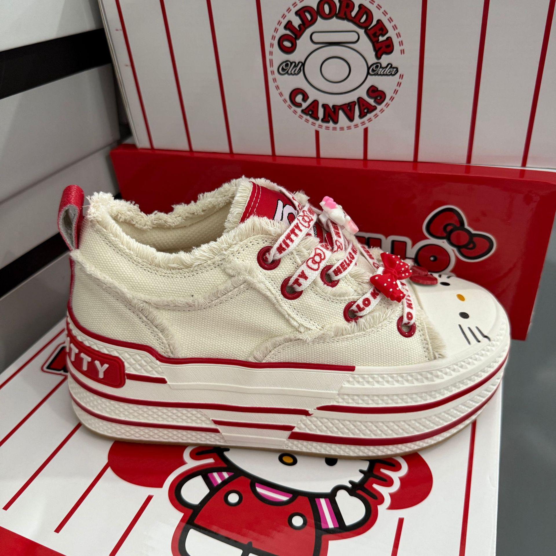 Женские холщовые кеды Sanrio Hello Kitty 37 красный