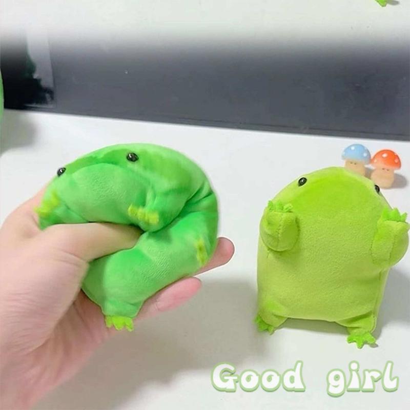Cute Frog Plush Toys Cartoon Stuffed Animal Doll Decorations Kawaii Frog Plushies Toys For Friends Birthday Gifts