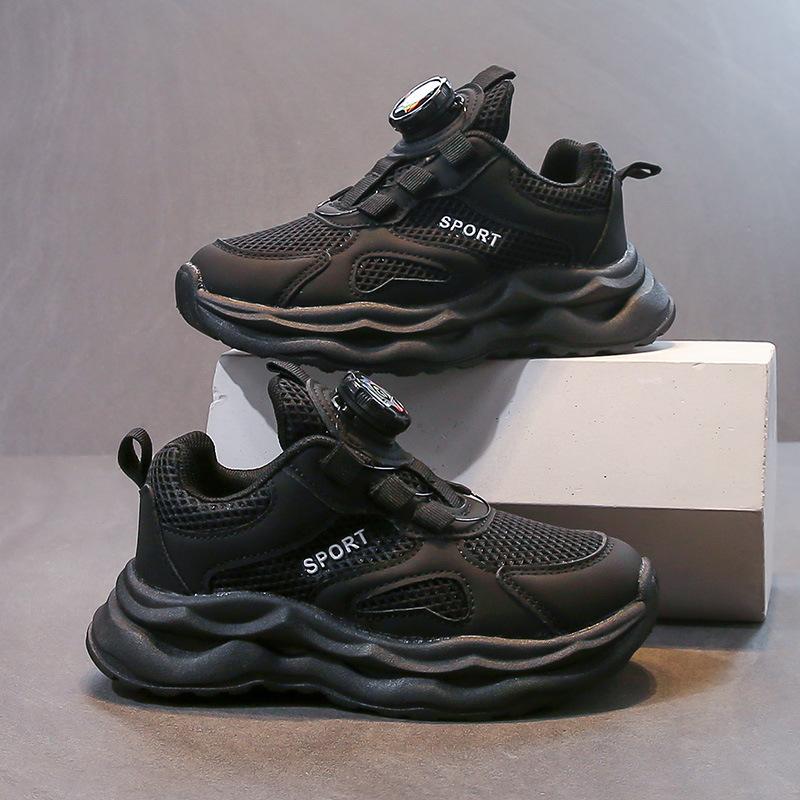 Girls' Sports Shoes Mesh Breathable Running Shoes 2025 Spring and Autumn New Student Little White Shoes Boys Casual Dad Shoes