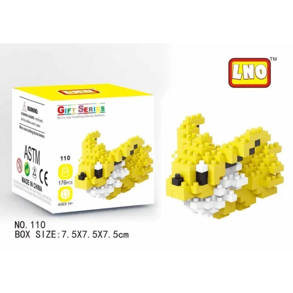 Kawaii LNO Pokemon Micro Building Blocks Snorlax Blastoise Gengar Charmander Bulbasaur Pikachu Mini Brick Figures For Kids Toys