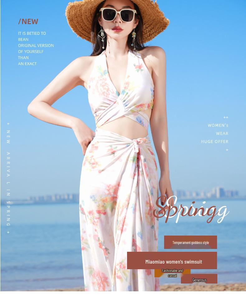 Darling of the Sea Women's Sexy High-End Three-Piece Bikini with Cover-Up