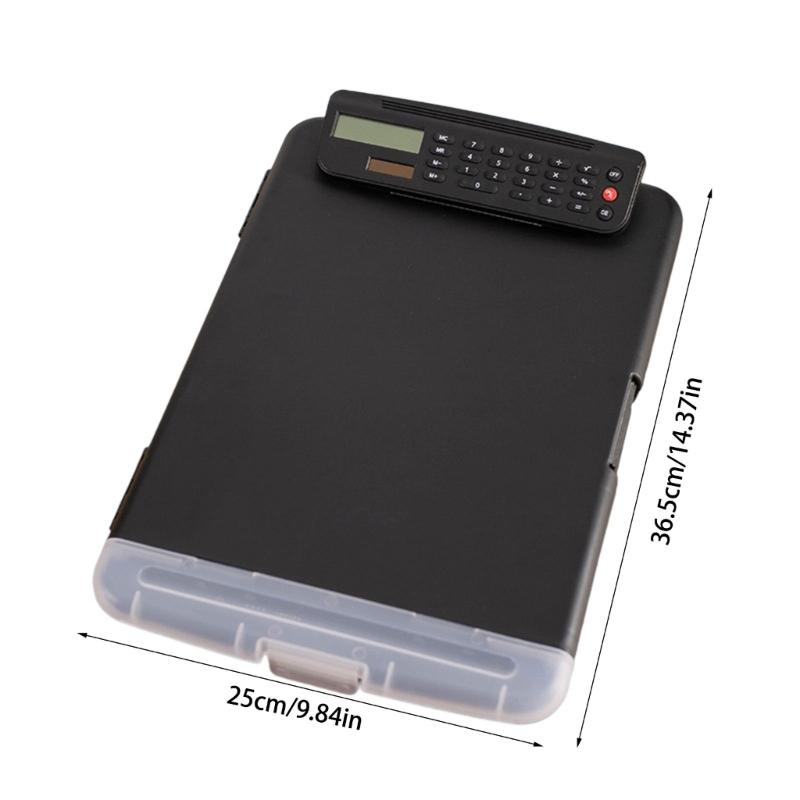 Klemmbrett mit Aktenhülle und Rechner Tragbarer Dokumentenorganisator Wasserabweisende Aktenaufbewahrungshülle für Büro Schule