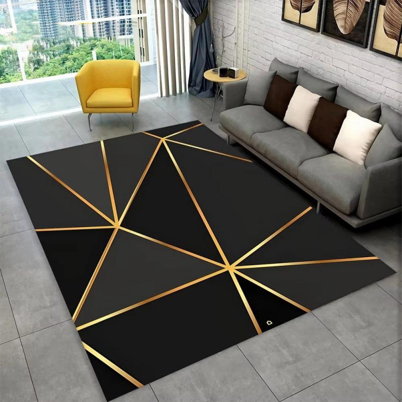 3D abstraktný moderný geometrický ilúzny koberec,koberec pre obývaciu izbu spálňa pohovka dekor rohožka, protišmyková podložka pre deti