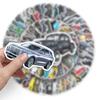 102 Off-road Vehicle Vintage Car Doodle Personalized Laptop Scooter Suitcase Waterproof Decorative Stickers