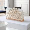 Raffinierter Goldkristall-Taschentuchhalter Papierhandtuchständer Freistehender Servietten-Spender für Restaurants oder Cafés