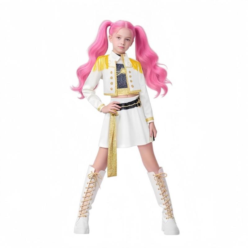 Halloweenský kostým lovců čarodějnic Rumi pro děti Zoe Mira ženský cosplay kostým