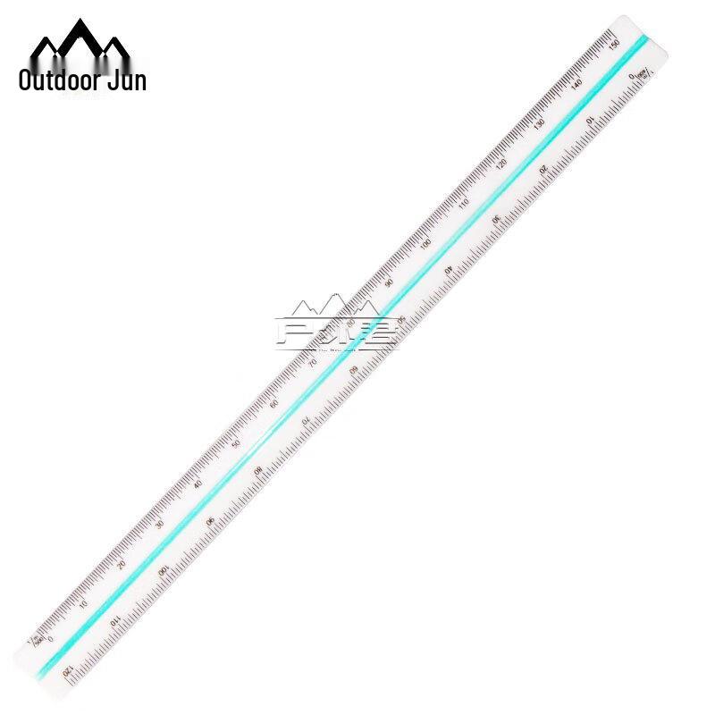 Outdoor High-Precision Multi-Function 6-Scale Triangular Ruler