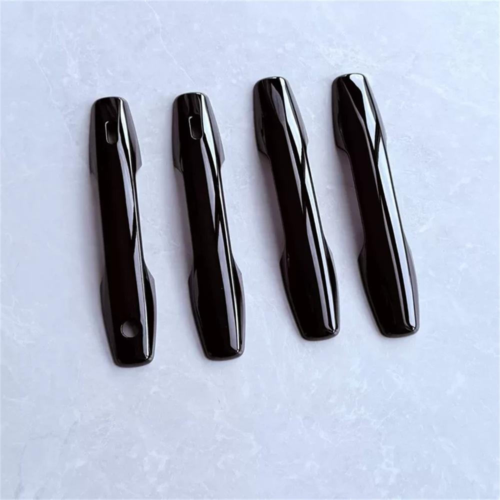 Bright Black Car Door Handles Cover Trim 4pcs For Toyota RAV4 2026