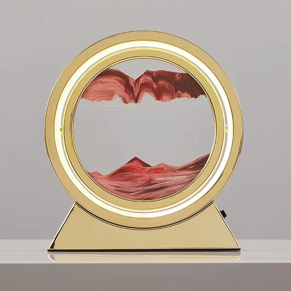 Lampă de Masă Dormitor Nisip Mișcător Pentru Artă Peisaj Nisip de Adâncime Decor Cadouri