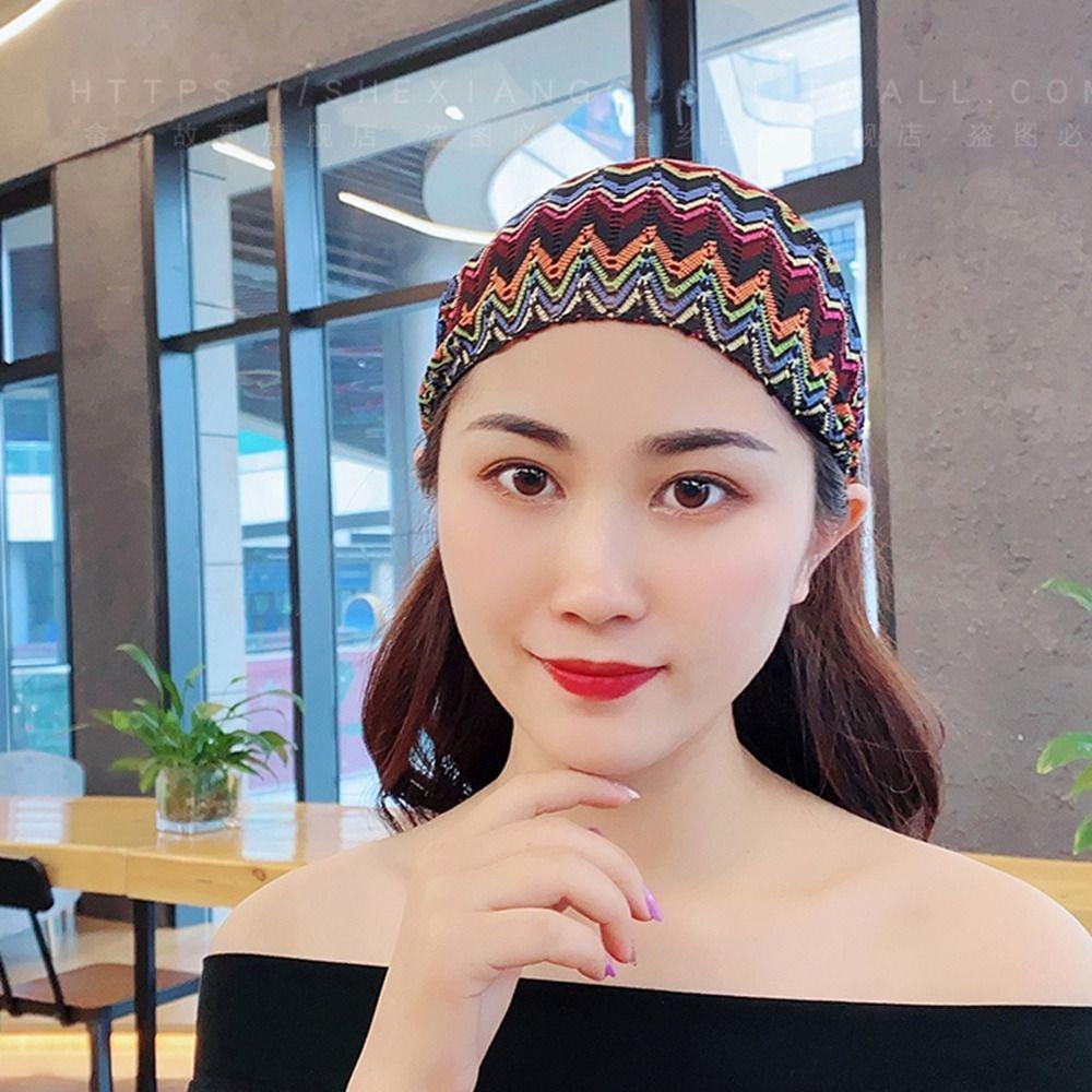 Hollow Wave Mesh Headband Non Slip Wide Side Head Wrap Fashion Lace Hairbands Female/Girls