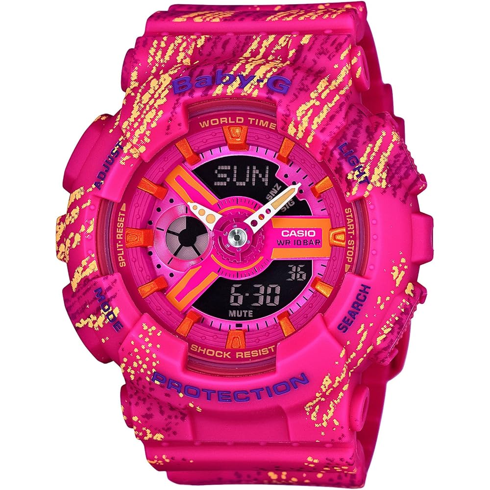 Casio Baby-G BA-110TX-4A Women s Analog Digital Watch Pink 100m Water Resistant