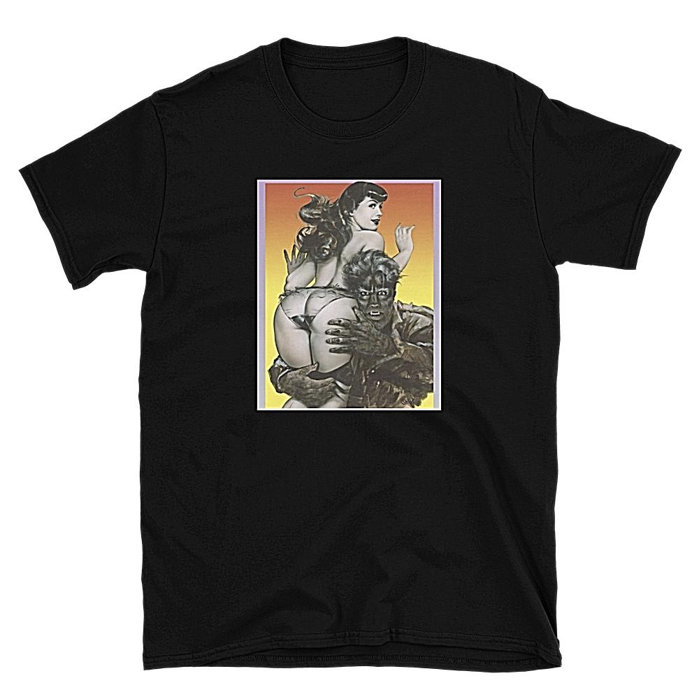 Famous Monsters of Filmland TShirt Wolfman With Betty Page NEW S3XL Unisex T-Shirt XL