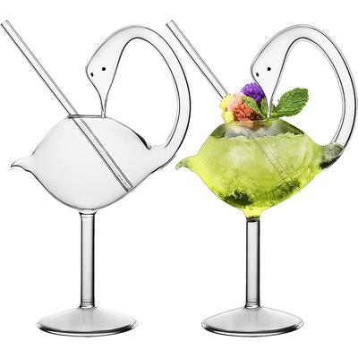 180ml Kreativní koktejlová sklenice Design labutě Čirá koktejlová sklenice Novinka Nápojový pohár pro KTV Bar Noční párty Barové potřeby