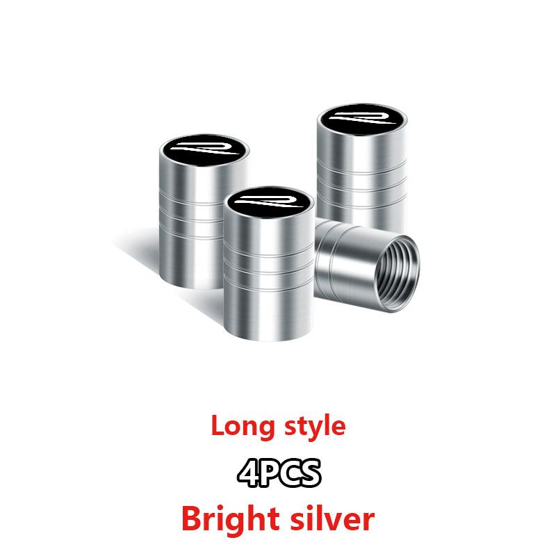 SVLHP1 4Pcs Car Logo Metal Wheel Tire Valve Stem Caps Accessories For Volkswagen VW GTI R Golf 5 7 6 4 Polo Tiguan Passat Jetta Lavida