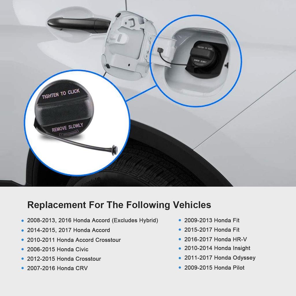 17670-T3W-A01 Gas Cap For Honda Car Fuel Gas Tank Cap Fuel Tank Cap Gas Fuel Filler Cover Honda Accord 2008-2013