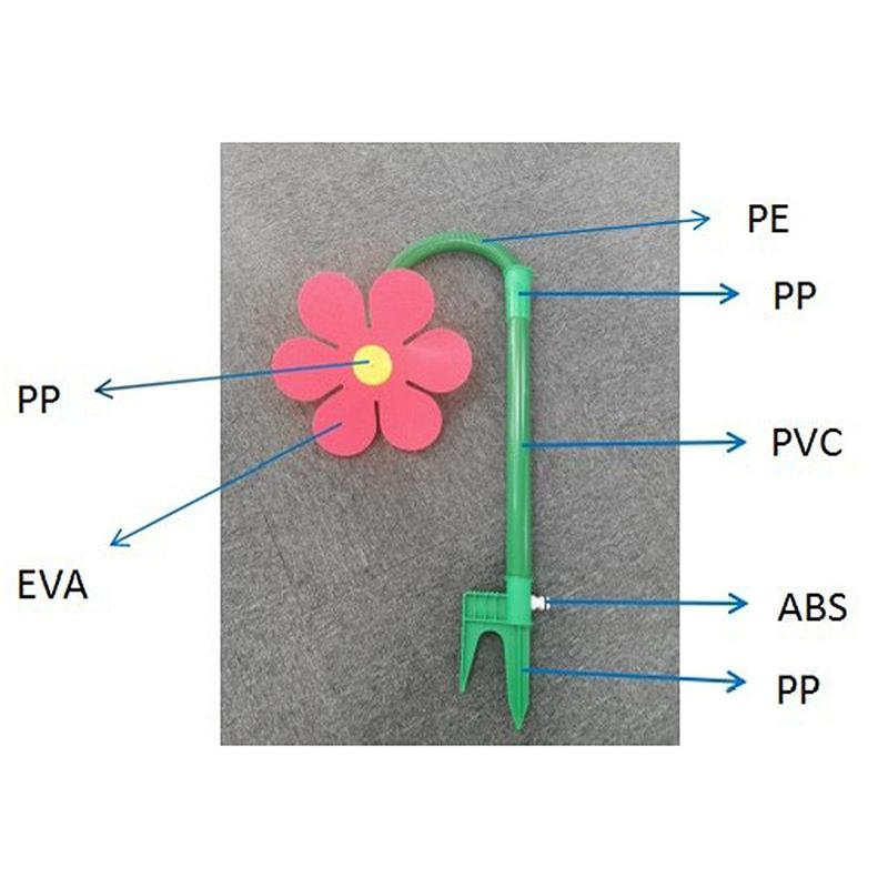 Sun Flower Sprinkler Showerhead Water Dispenser Shaking Showerhead Water Dispenser Garden Children's Play Lawn Garden Sprinkler