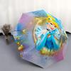 1pc Disney Cinderella Automatic Opening and Closing Umbrella - Small Umbrella Suitable for Various Occasions, Portable 3-Fold Small Umbrella