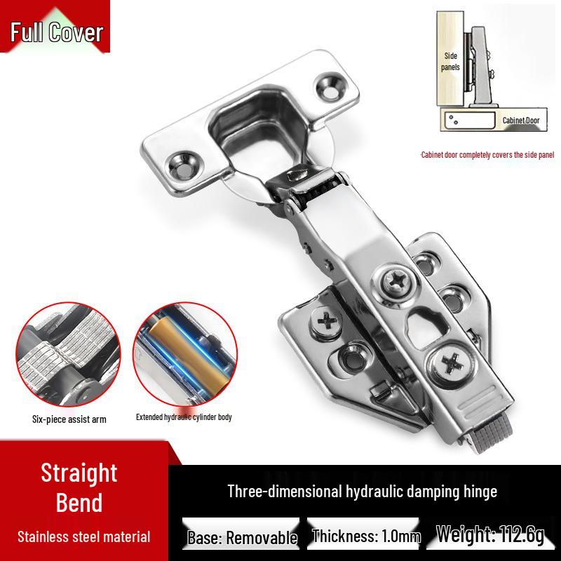 Adjustable 3D Hydraulic Damping Detachable Hinge - Stainless Steel/Cold Rolled Steel for Cabinet/Wardrobe Doors