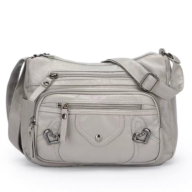 Mehrere Taschen Weiches Leder Umhängetasche Luxus Geldbörsen Handtaschen Damen Tasche Designer Schulter Messenger Bags für Damen