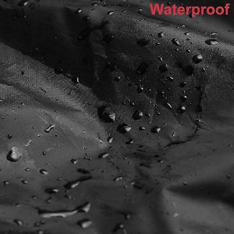 Waterproof Sofa Cover for Outdoor Terrace, Curved Sofa Cover, Black (228x116x86cm)