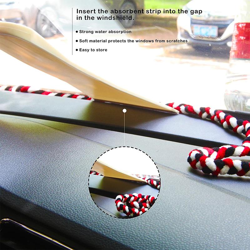 2 Meters Water Absorbent Rope Vinyl Film Door Windshield Microfiber Cloth Drying Tool Automotive Clean Window Wash Accessories