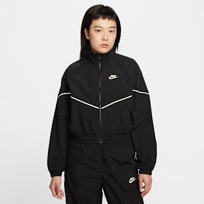 Nike Sportswear Jackets Women s Black/Pink White/Pink White Stand Coll M