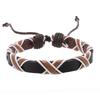Handwoven Cross Design Bracelet for Men Adjustable Multilayer Minimalist Rope Wristband Stylish Boho Outdoor Sports Bracelet