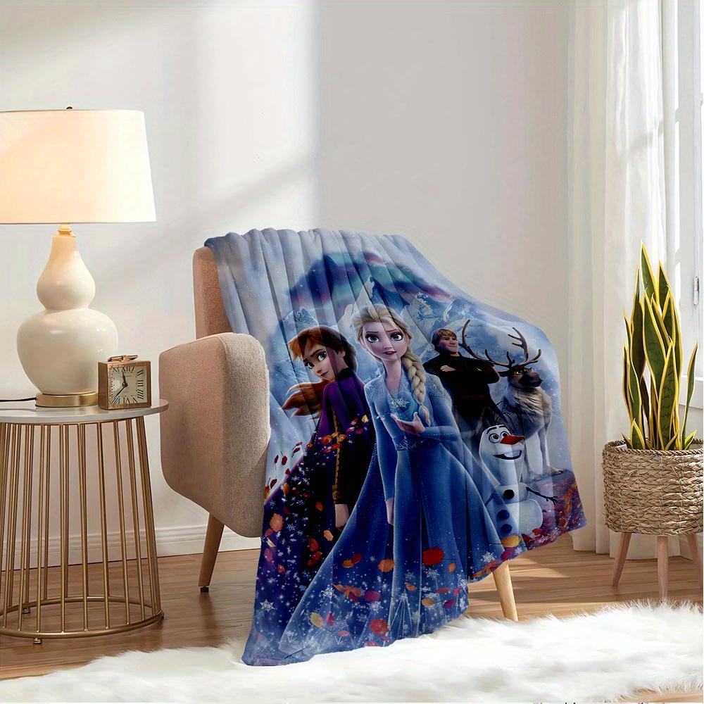 1pc Flannel Frozen II Elsa Anna Olaf Sven Kristoff Sofa Throw Blanket Bed Coverlet Gift Home Decoration