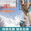 Brushless Lithium Battery Hand-Pushed Snow Blower, Small Road and School Snow Remover, Compact and Powerful Snow Thrower,Perfect