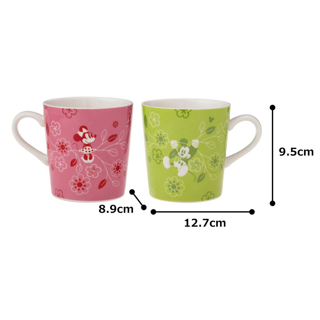 Maebata Disney Musse Pigg Mimmi Blomster Muggar av 65087 & (Set 2)