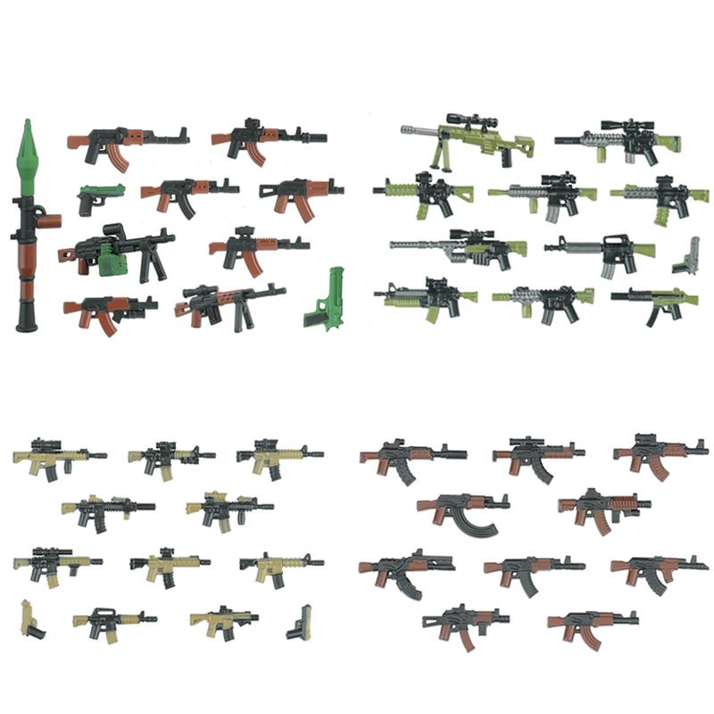 Militärwaffen Bausteine Moderne Spezialeinheiten Figuren Armee Soldat Stadtpolizei Mehrfarbig AK Zubehör Steine Spielzeug