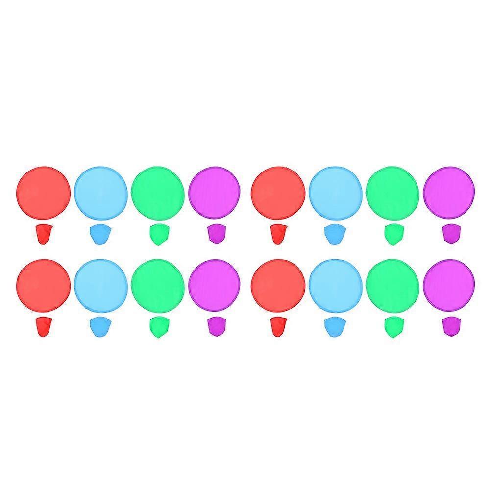 Folding Flying Disc Flying Plate for Cooling with 16Pcs Assorted Color Outdoor Supplies
